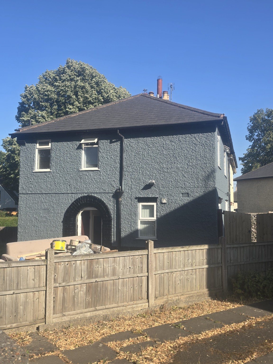 Finished exterior painting